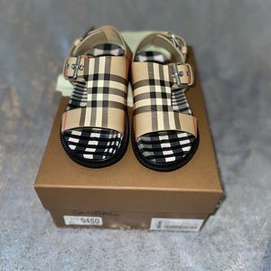 Authentic Burberry Sandal with original receipt.